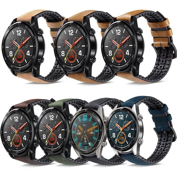 watch bands 20mm 22mm genuine leather silicone strap band for huawei gt 2 42mm 46mm 2e gt2 pro honor magicwatch wristband277t, Black;brown
watch bands 20mm 22mm genuine leather silicone strap band for huawei gt 2 42mm 46mm 2e gt2 pro honor magicwatch wristband277t, Black;brown
