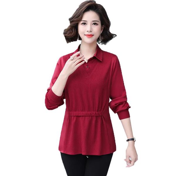 polos 2022 new fake two pieces tshirts women long sleeves spring autumn middle age mother pullovers shirt collar ladies, White
polos 2022 new fake two pieces tshirts women long sleeves spring autumn middle age mother pullovers shirt collar ladies, White