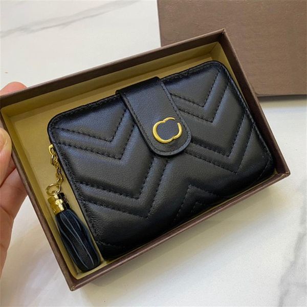 casual tassel decorative leather wallets bags zipper short money clips women designer mini portable purses with box288i, Red;black
casual tassel decorative leather wallets bags zipper short money clips women designer mini portable purses with box288i, Red;black