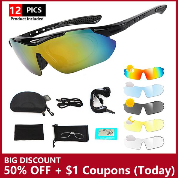 Image of Outdoor Eyewear Polarized Sports Cycling Glasse s Men s sunglasses Road UV400 Mountain Bike Bicycle Mtb Goggle 230420