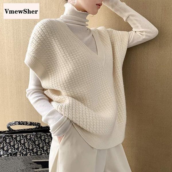 vests vmewsher new autumn women sweater vest solid pullovers office lady elegant sleeveless knit vintage knitwear waistcoat 2021, Black;white
vests vmewsher new autumn women sweater vest solid pullovers office lady elegant sleeveless knit vintage knitwear waistcoat 2021, Black;white