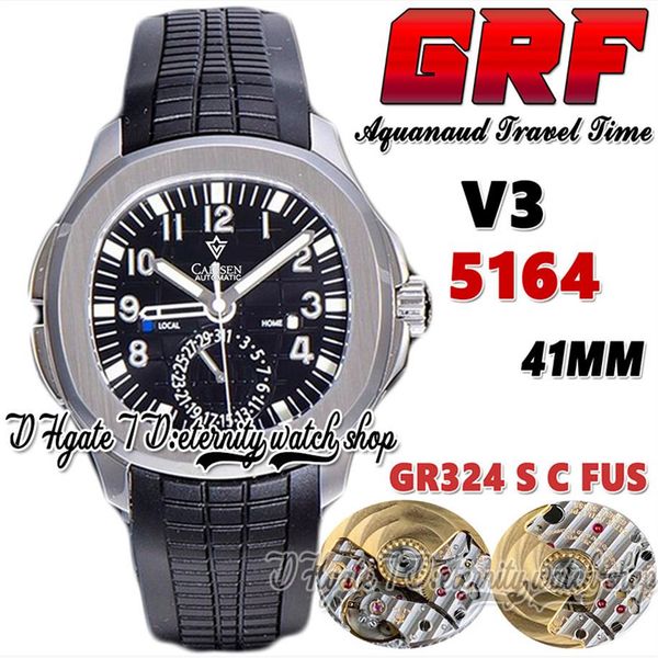 grf v3 travel time gr5164 cal 324 sc fus gr324 automatic mens watch black texture dial stick number marker stainless steel case ru2266, Slivery;brown
grf v3 travel time gr5164 cal 324 sc fus gr324 automatic mens watch black texture dial stick number marker stainless steel case ru2266, Slivery;brown