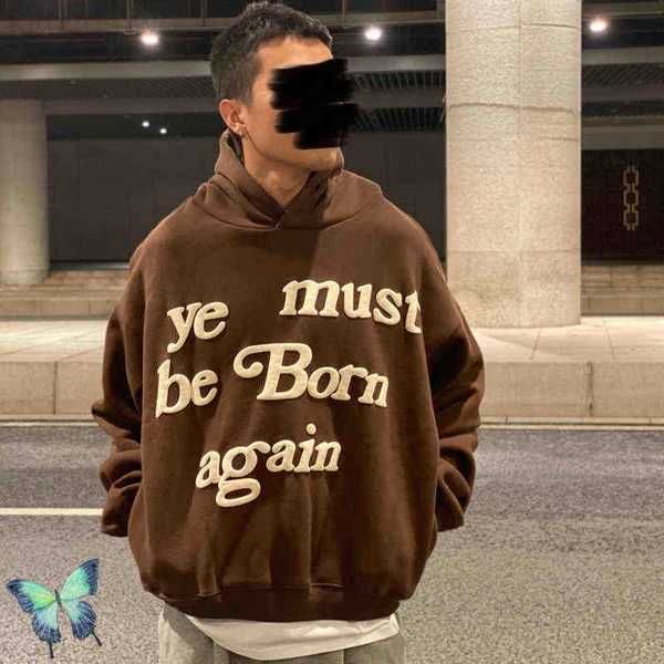 men's hoodies sweatshirts brown foam ye must be born again fleece hoodie sweatshirt warm winter men women dress pullovers t220825 1bvdo, Black
men's hoodies sweatshirts brown foam ye must be born again fleece hoodie sweatshirt warm winter men women dress pullovers t220825 1bvdo, Black