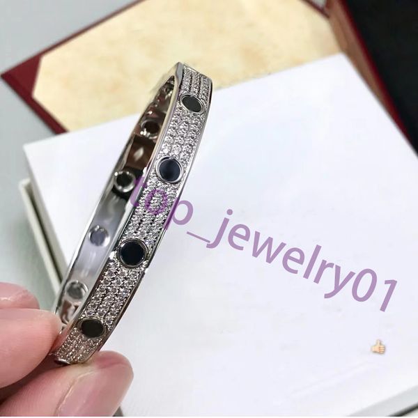 diamond bracelet torque bangle designer womens slack nail sracelet luxury designer jewelry charm cuffles silver rose love sracelet man women, Black
diamond bracelet torque bangle designer womens slack nail sracelet luxury designer jewelry charm cuffles silver rose love sracelet man women, Black