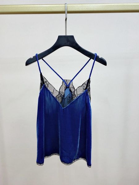 t-shirt 2022 spring and summer new camisole blue vneck lace trim ladies camisole, White
t-shirt 2022 spring and summer new camisole blue vneck lace trim ladies camisole, White