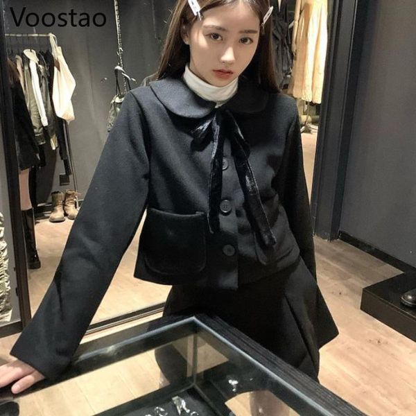 dress autumn sweet lolita style woolen 2 piece set korean girly peter pan collar crop coat mini pleated skirts winter women suit, White
dress autumn sweet lolita style woolen 2 piece set korean girly peter pan collar crop coat mini pleated skirts winter women suit, White