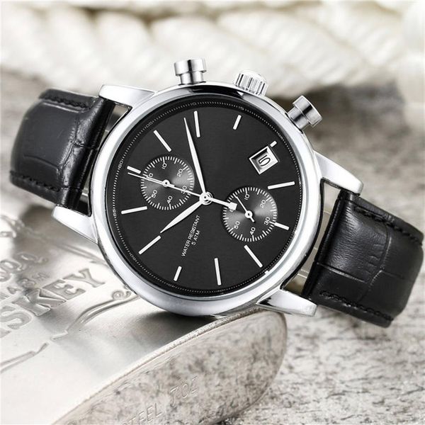 men watches luxury mens watches all dial work chronograph brand quartz watch leather strap waterproof designer wristw225d, Slivery;brown
men watches luxury mens watches all dial work chronograph brand quartz watch leather strap waterproof designer wristw225d, Slivery;brown