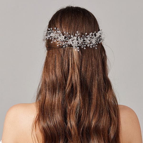 fashion silver color bridal hair comb vine flower leaf wedding headpiece handmade women hair accessories
fashion silver color bridal hair comb vine flower leaf wedding headpiece handmade women hair accessories