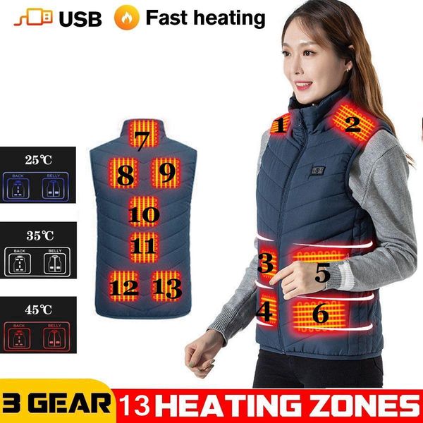 vests women usb infrared 13 heating areas vest jacket winter electric heated vest waistcoat for sports hiking oversized, Black;white
vests women usb infrared 13 heating areas vest jacket winter electric heated vest waistcoat for sports hiking oversized, Black;white