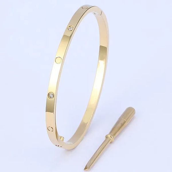 thin 6th titanium steel designer women men four diamonds love bracelet bangles screw screwdriver nail bangle bracelet couple jewelry, Golden;silver
thin 6th titanium steel designer women men four diamonds love bracelet bangles screw screwdriver nail bangle bracelet couple jewelry, Golden;silver