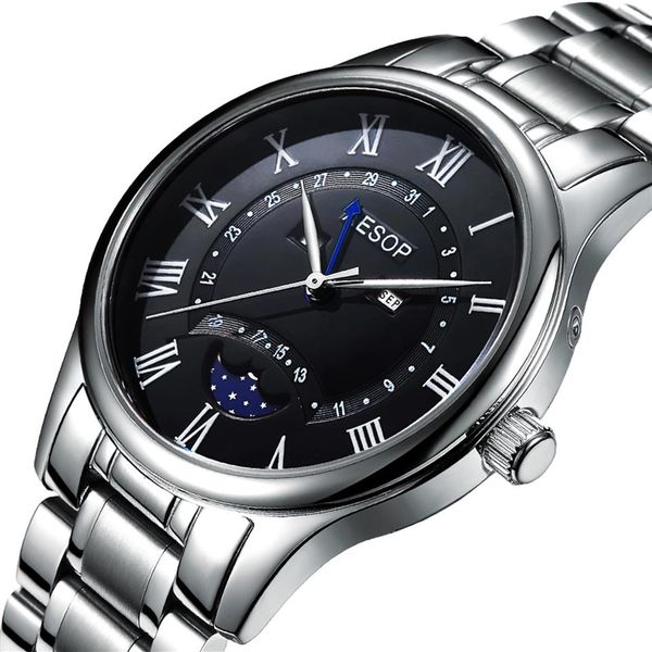 aesop luxury men quartz watch chronograph men's wristwatch stainless steel male waterproof watch clock men relogio masculino2767, Slivery;brown
aesop luxury men quartz watch chronograph men's wristwatch stainless steel male waterproof watch clock men relogio masculino2767, Slivery;brown