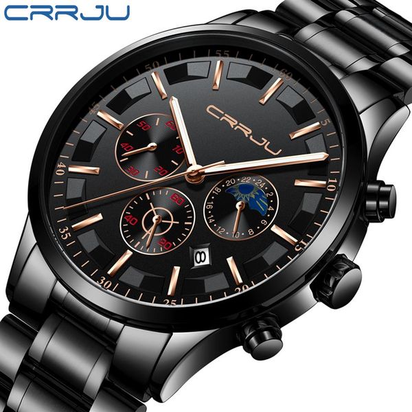 crrju mens watches brand luxury sport quartz all steel male clock military camping waterproof chronograph relogio masculino241s, Slivery;brown
crrju mens watches brand luxury sport quartz all steel male clock military camping waterproof chronograph relogio masculino241s, Slivery;brown