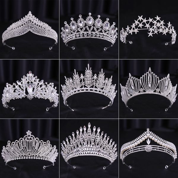 itacazzo bridal wedding hair ornament silver crystal crown alloy women's fashion high end atmosphere
itacazzo bridal wedding hair ornament silver crystal crown alloy women's fashion high end atmosphere