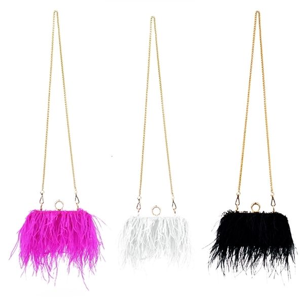 evening bags luxury ostrich feather clutch women banquet wedding handbag purse female elegant party chain crossbody shoulder 230421
evening bags luxury ostrich feather clutch women banquet wedding handbag purse female elegant party chain crossbody shoulder 230421