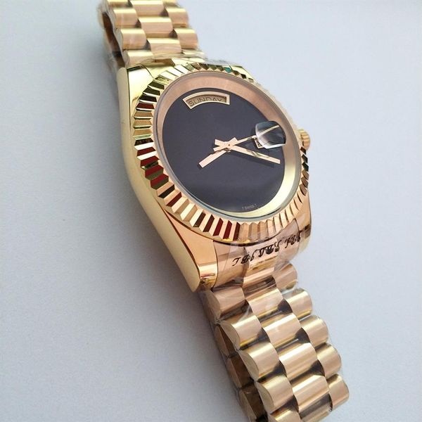 automatic mens watches mechanical movement auto date watch stainless steel president strap sapphire glass wristwatch 5252y, Slivery;brown
automatic mens watches mechanical movement auto date watch stainless steel president strap sapphire glass wristwatch 5252y, Slivery;brown
