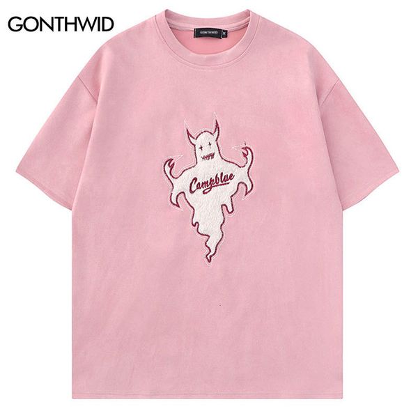 mens tshirts men suede tshirt streetwear hip hop embroidery devil horns casual loose t shirt harajuku fashion tee shirts couple 230420, White;black
mens tshirts men suede tshirt streetwear hip hop embroidery devil horns casual loose t shirt harajuku fashion tee shirts couple 230420, White;black