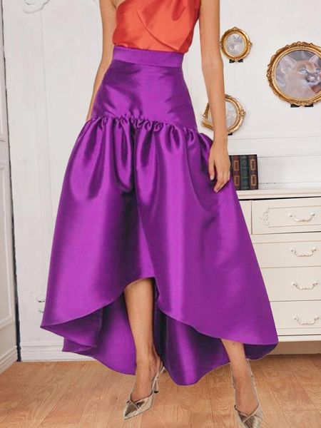 dresses women party skirts high low irregular length shiny purple christmas lady fashion elegant classy female african autumn new jupes, White;black
dresses women party skirts high low irregular length shiny purple christmas lady fashion elegant classy female african autumn new jupes, White;black