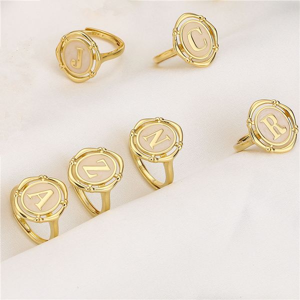 cluster rings hecheng a z letter enamel for women couple alphabet name initials ring adjustable opening finger jewelry 230420, Golden;silver
cluster rings hecheng a z letter enamel for women couple alphabet name initials ring adjustable opening finger jewelry 230420, Golden;silver