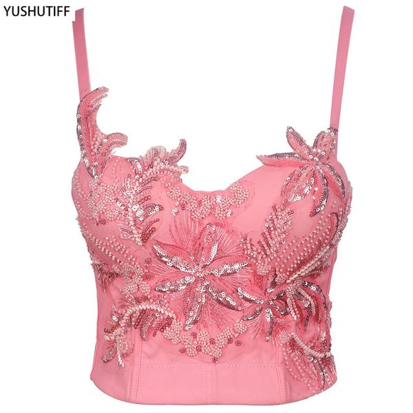 t-shirt slim camis cropped with built in bra women beading sequins crop female spaghetti strap corset push up bustier, White
t-shirt slim camis cropped with built in bra women beading sequins crop female spaghetti strap corset push up bustier, White