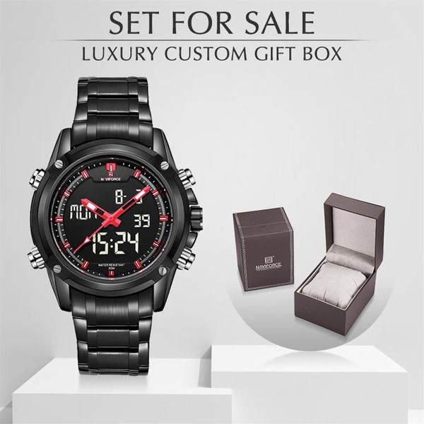 naviforce luxury brand quartz men watch military sports waterproof men's watches with box set for relogio masculino279u, Slivery;brown
naviforce luxury brand quartz men watch military sports waterproof men's watches with box set for relogio masculino279u, Slivery;brown