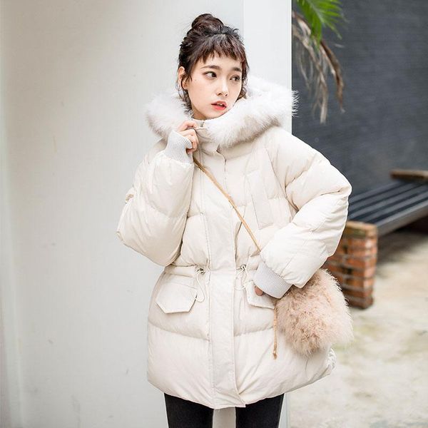 leather winter cotton jacket female new parka cotton long section large fur collar cotton female korean winter jacket, Black
leather winter cotton jacket female new parka cotton long section large fur collar cotton female korean winter jacket, Black