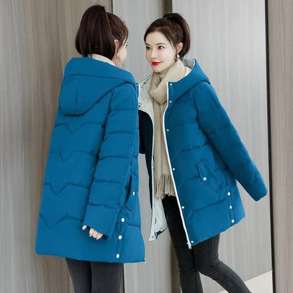 leather 2022 new winter women jacket coats long parkas female down cotton parka hooded overcoat thick warm jackets casual student coat, Black
leather 2022 new winter women jacket coats long parkas female down cotton parka hooded overcoat thick warm jackets casual student coat, Black