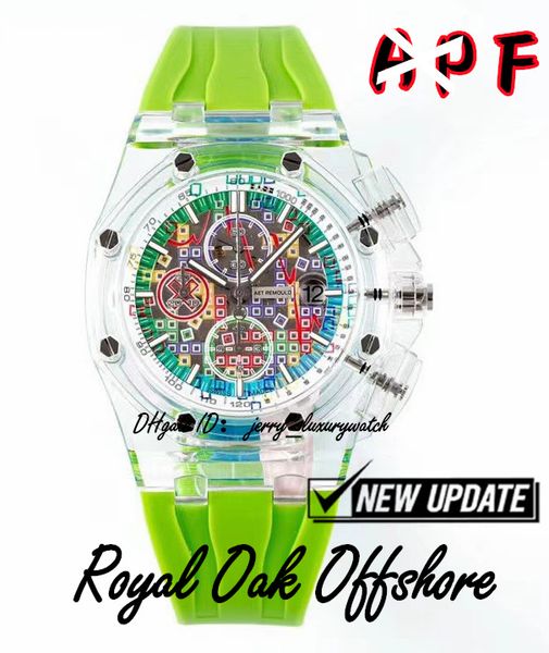apf factory luxury men's watch artist fluorescent green 44mm. true function 3126 integrated mechanical movement, Slivery;brown
apf factory luxury men's watch artist fluorescent green 44mm. true function 3126 integrated mechanical movement, Slivery;brown