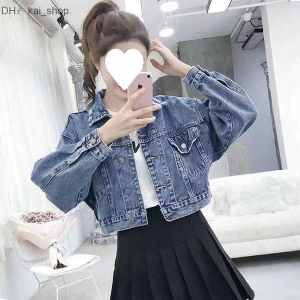 women's jackets 2023 spring denim for korean version chic fitting long sleeved washed old versatile short upper garment 21, Black;brown
women's jackets 2023 spring denim for korean version chic fitting long sleeved washed old versatile short upper garment 21, Black;brown
