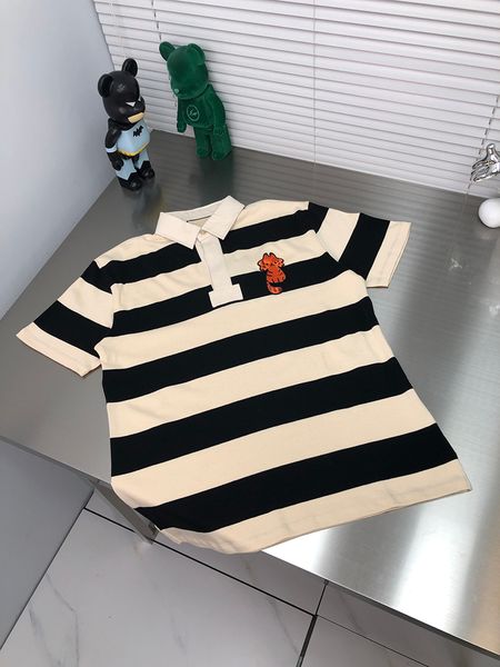 2023 men's striped short sleeved polo shirt luxury quality design spring and summer new casual comfortable short sleeved shirt, White;black
2023 men's striped short sleeved polo shirt luxury quality design spring and summer new casual comfortable short sleeved shirt, White;black