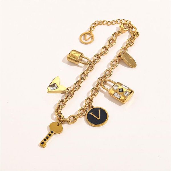 2022 new fashionable classic bracelets women bangle 18k gold plated stainless steel crystal love gift wristband cuff chain designe2255, Black
2022 new fashionable classic bracelets women bangle 18k gold plated stainless steel crystal love gift wristband cuff chain designe2255, Black
