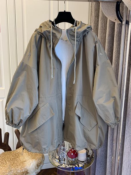 women's trench coats superaen 2023 arrival korean design loose casual hooded coat 230421, Tan;black
women's trench coats superaen 2023 arrival korean design loose casual hooded coat 230421, Tan;black