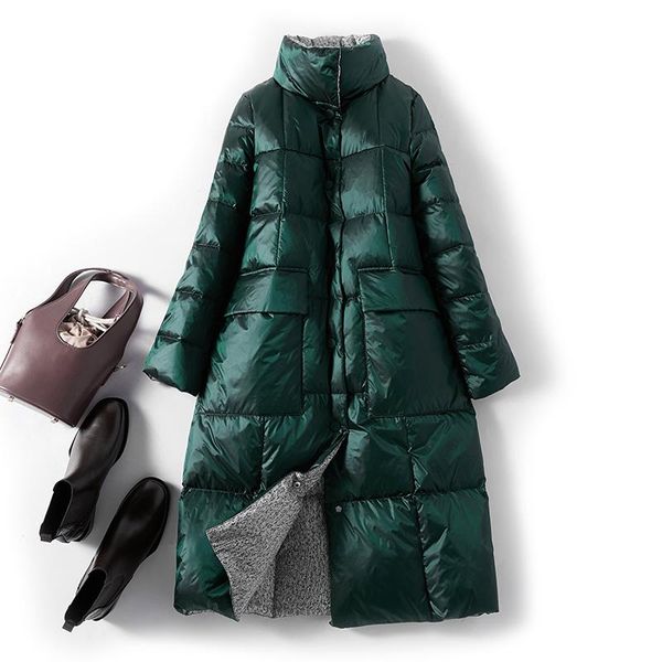 parkas women double sided down long jacket winter turtleneck 90%white duck down coat winter warm parkas snow outerwear, Black
parkas women double sided down long jacket winter turtleneck 90%white duck down coat winter warm parkas snow outerwear, Black