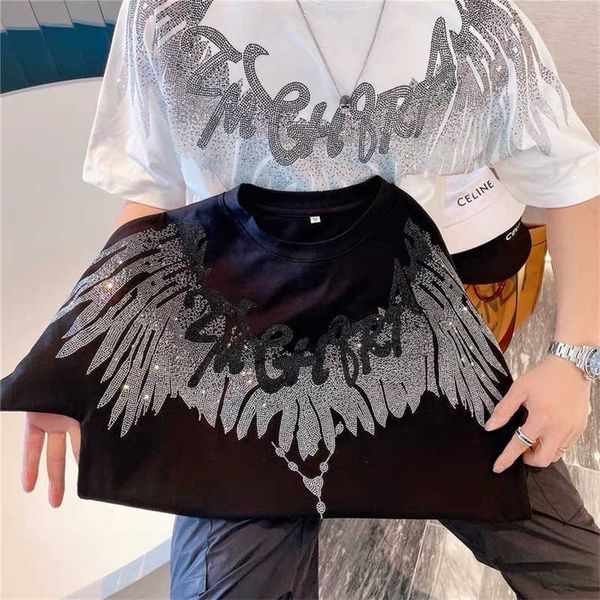 fattening plus size fashion brand european goods weight list drill cross front and rear wing letters loose men's short sleeve t-shirt, White;black
fattening plus size fashion brand european goods weight list drill cross front and rear wing letters loose men's short sleeve t-shirt, White;black