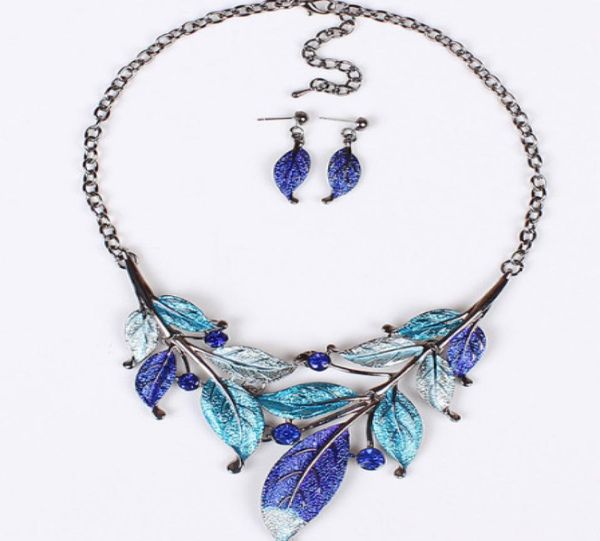 new europe vintage party casual jewelry set women039s colorful drop glaze leaves necklaces with earrings s994348399, Silver
new europe vintage party casual jewelry set women039s colorful drop glaze leaves necklaces with earrings s994348399, Silver