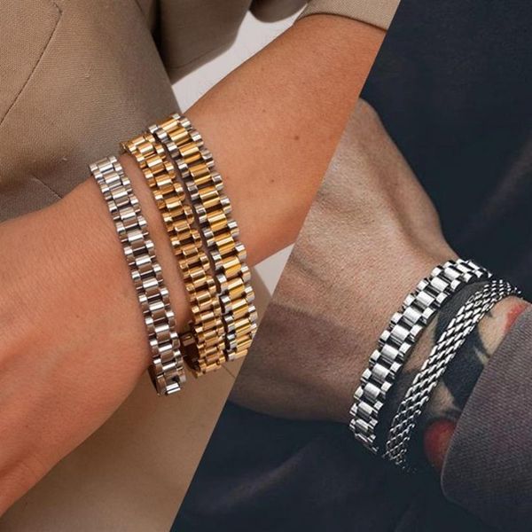 link chain wristwatch bracelet stainless steel metal timepiece bracelets for men women jewelry242a, Black
link chain wristwatch bracelet stainless steel metal timepiece bracelets for men women jewelry242a, Black