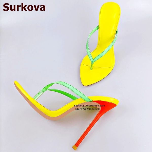 sandals surkova red thin high heel clip toe slippers yellow green mixed color patchwork summer sandals slip-on dress shoes size46 230421, Black
sandals surkova red thin high heel clip toe slippers yellow green mixed color patchwork summer sandals slip-on dress shoes size46 230421, Black