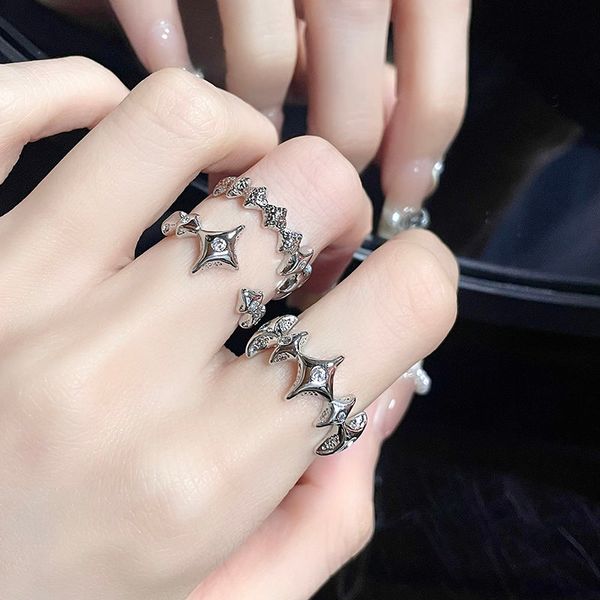matching rings cold wind ring birthstone rings female niche design lovers buddhist monastic discipline contracted irregular character textur, Silver
matching rings cold wind ring birthstone rings female niche design lovers buddhist monastic discipline contracted irregular character textur, Silver