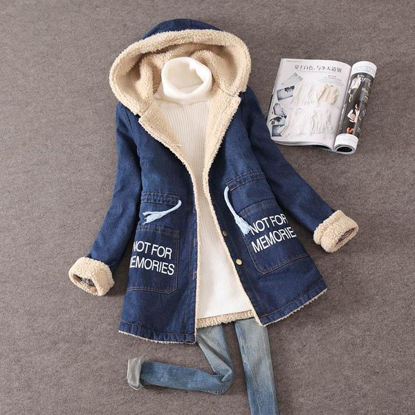 leather 2020 winter new plus velvet thick women hooded cotton jacket lamb fur women's winter jacket female denim jacket outwear, Black
leather 2020 winter new plus velvet thick women hooded cotton jacket lamb fur women's winter jacket female denim jacket outwear, Black