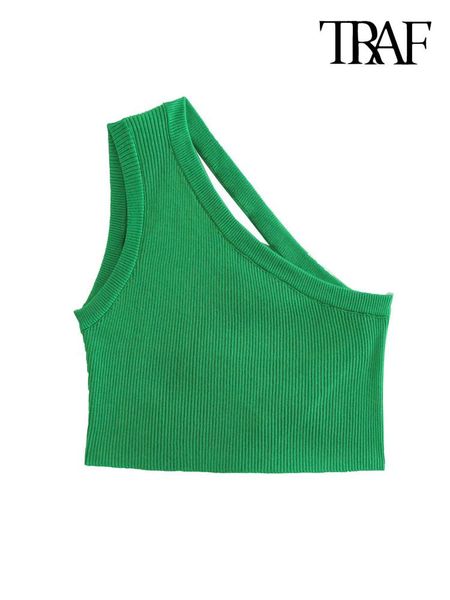 tanks traf women fashion asymmetrical green knit crop tank vintage one shoulder backless female camis mujer, Black;white
tanks traf women fashion asymmetrical green knit crop tank vintage one shoulder backless female camis mujer, Black;white