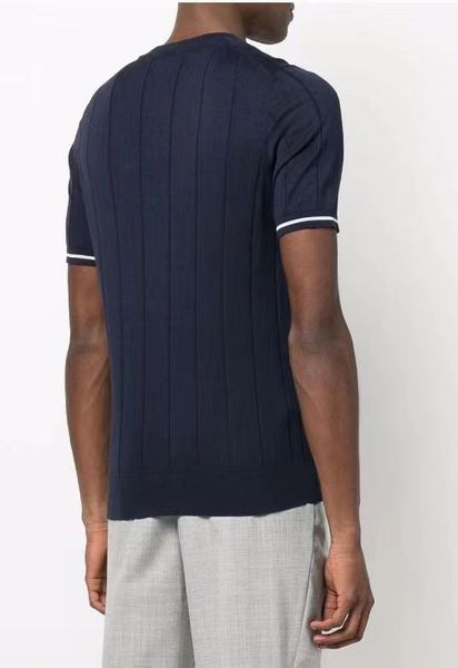 mens t shirts brunello cucinelli business casual round neck knitted t-shirts, White;black
mens t shirts brunello cucinelli business casual round neck knitted t-shirts, White;black