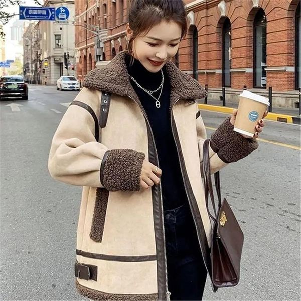 leather short lamb woolen coat women fur 2022 winter women jacket coat new korean loose fur plus velvet jacket thicken motorcycle suit, Black
leather short lamb woolen coat women fur 2022 winter women jacket coat new korean loose fur plus velvet jacket thicken motorcycle suit, Black