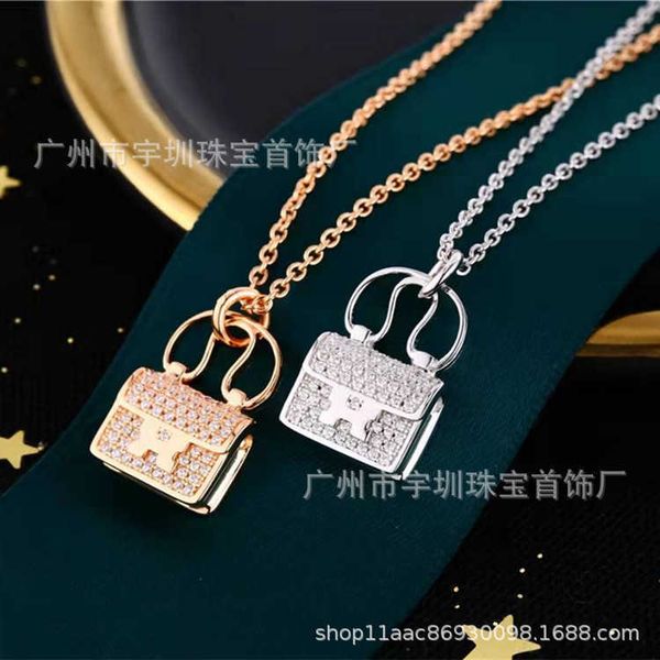 designersterling silver s925 kangkang bag necklace female herms full diamond letter pendant 18k rose gold light luxury net red collar chain, Black
designersterling silver s925 kangkang bag necklace female herms full diamond letter pendant 18k rose gold light luxury net red collar chain, Black