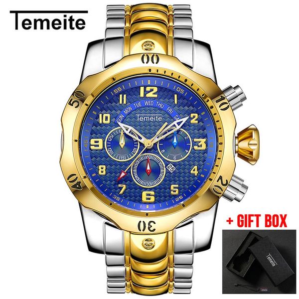 relogio masculino temeite watches men quartz watch business fashion waterproof large wristwatches drop reloj hombre 2019289g, Slivery;brown
relogio masculino temeite watches men quartz watch business fashion waterproof large wristwatches drop reloj hombre 2019289g, Slivery;brown