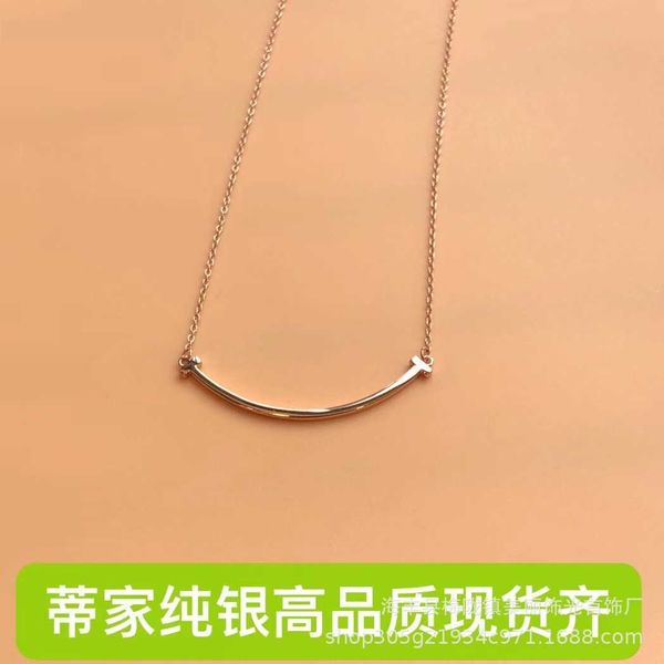 high version tiffay smiling face necklace medium cnc process 925 sterling silver thick electroplated rose gold, Golden;silver
high version tiffay smiling face necklace medium cnc process 925 sterling silver thick electroplated rose gold, Golden;silver