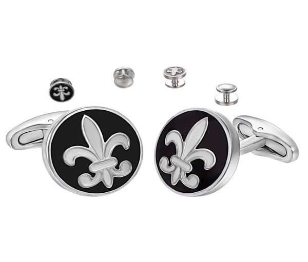yoursfs 6 pairsset black circle cuff links set fashionable wedding men039s luxury christmas anniversary holiday gifts9250529, Silver
yoursfs 6 pairsset black circle cuff links set fashionable wedding men039s luxury christmas anniversary holiday gifts9250529, Silver