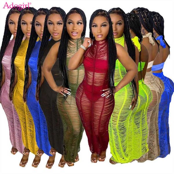 party dresses adogirl women knitted maxi beach dress 2022 summer see through lace halter backless long robe swimsuit cover ups outfits j2304, White;black
party dresses adogirl women knitted maxi beach dress 2022 summer see through lace halter backless long robe swimsuit cover ups outfits j2304, White;black