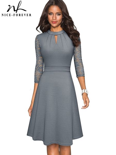 casual dresses nice-forever autumn solid color with hollow out lace patchwork retro business party flare swing women dress a234 230421, Black;gray
casual dresses nice-forever autumn solid color with hollow out lace patchwork retro business party flare swing women dress a234 230421, Black;gray