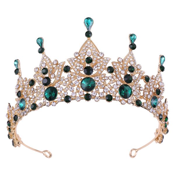 

Luxury Bridal Crown New Baroque Retro Crystal Wedding Hair Accessories