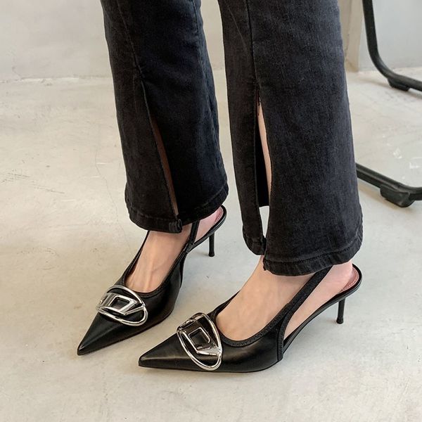 sandals women shoes spring brand woman slingback fashion buckle ladies elegant med heel pointed toe slip on sandal mules 230421, Black
sandals women shoes spring brand woman slingback fashion buckle ladies elegant med heel pointed toe slip on sandal mules 230421, Black