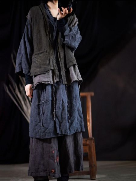 vests women spring autumn fake 2 pieces vests waistcoat outerwerar ladies linen vest female patchwork flax vest, Black;white
vests women spring autumn fake 2 pieces vests waistcoat outerwerar ladies linen vest female patchwork flax vest, Black;white